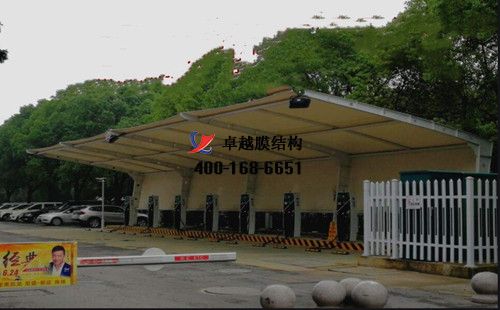唐山膜結(jié)構充電站樁停車棚/雨棚【港能公司等】設計施工案例