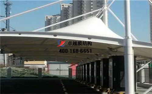 開(kāi)封縣膜結(jié)構(gòu)充電站樁車棚【開(kāi)封縣麗福源食品有限公司等】工程設(shè)計(jì)施工案例